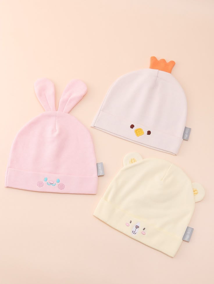 หมวกเด็กแรกเกิด มีให้เลือก 3 สี 👶🧢